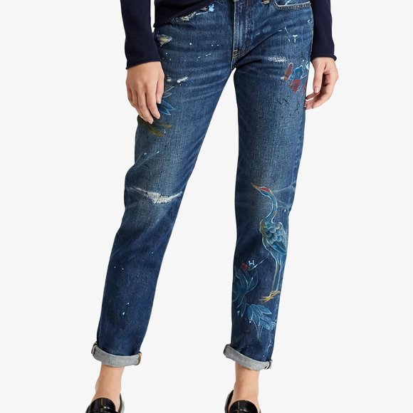 Polo Ralph Lauren Denim - Polo Ralph Lauren Jeans Embroidery Astor Slim Boyfriend Slim Straight Fit